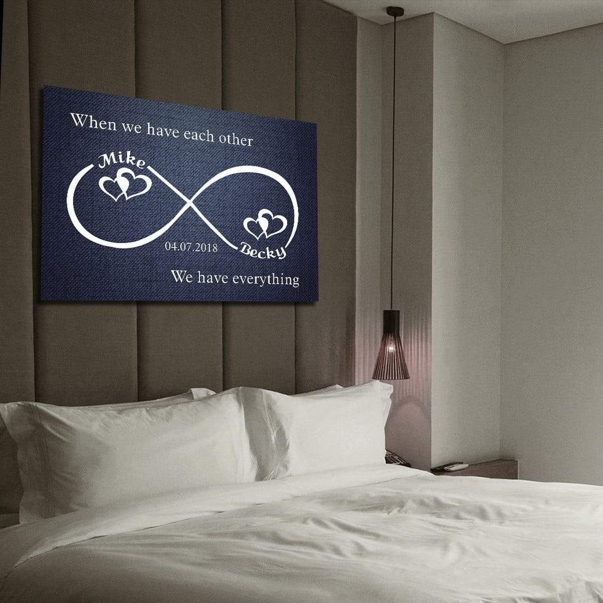 Infinity Canvas Custom Infinity Love Canvas Wallart