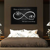 Infinity Canvas Black / 36" X 24" -BEST SELLER Custom Infinity Love Canvas Wallart