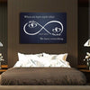 Infinity Canvas Grey / 36" X 24" -BEST SELLER Custom Infinity Love Canvas Wallart