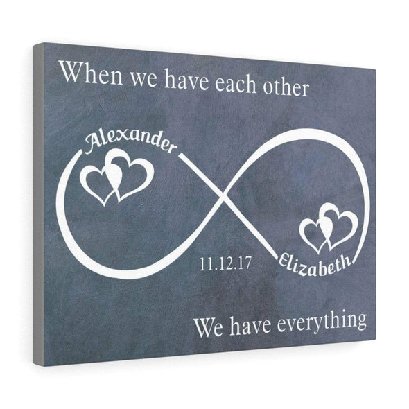 Each Other Infinity Personalized Premium Wall Art