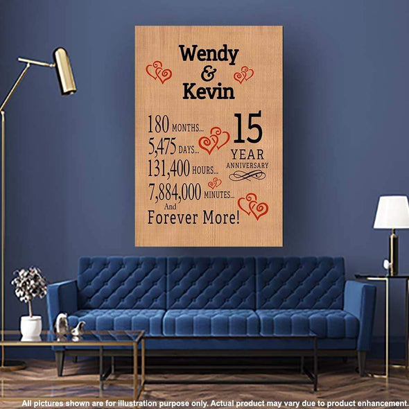 Infinity Canvas Personalized Anniversary Couple Canvas