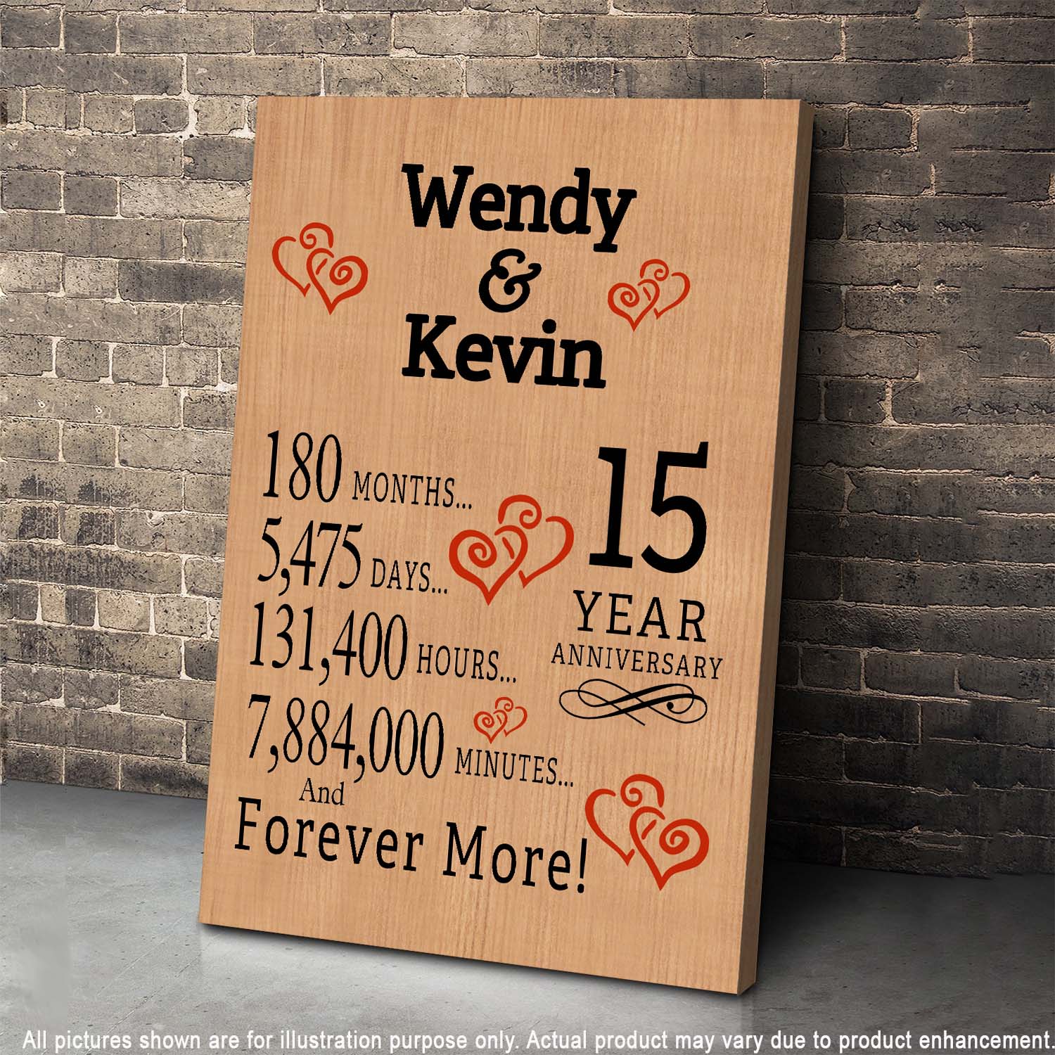 Infinity Canvas Personalized Anniversary Couple Canvas