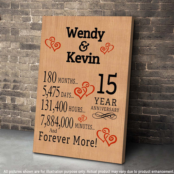 Infinity Canvas Personalized Anniversary Couple Canvas