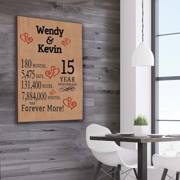 Infinity Canvas Personalized Anniversary Couple Canvas