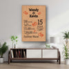 Infinity Canvas Personalized Anniversary Couple Canvas