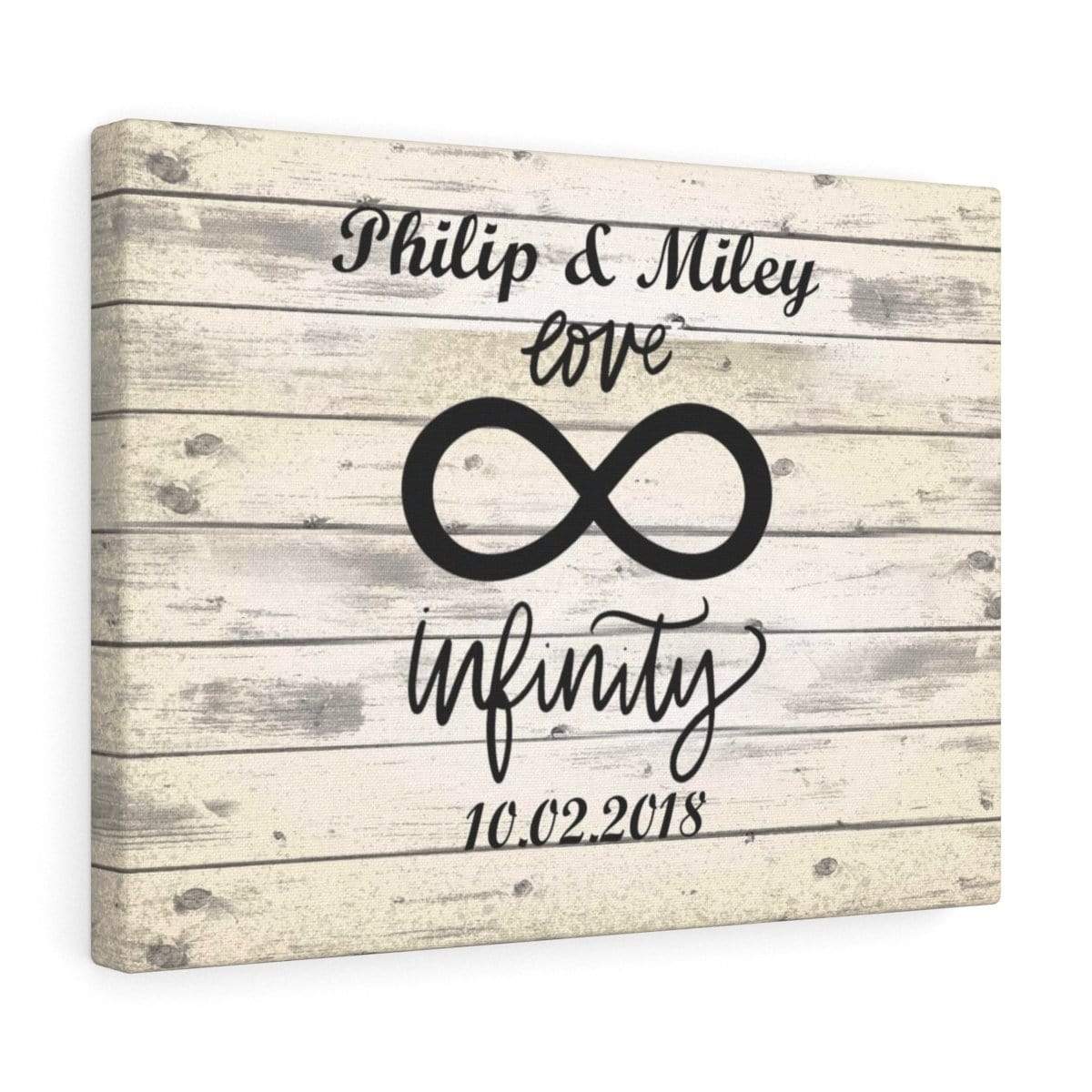 Personalized Infinity Love Wall Canvas - Perfect Gift For Your Partner - Free Shipping Today!