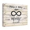 Personalized Infinity Love Wall Canvas - Perfect Gift For Your Partner - Free Shipping Today!