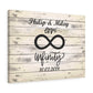 Personalized Infinity Love Wall Canvas - Perfect Gift For Your Partner - Free Shipping Today!