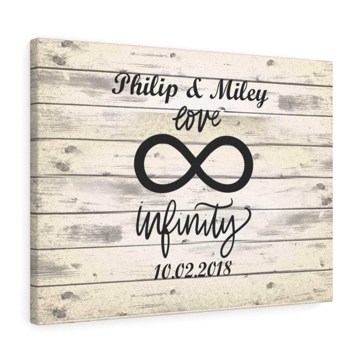 Personalized Infinity Love Wall Canvas - Perfect Gift For Your Partner - Free Shipping Today!