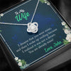 Jewelry 14K White Gold Finish Custom Knot Pendant-You Are Already Mine