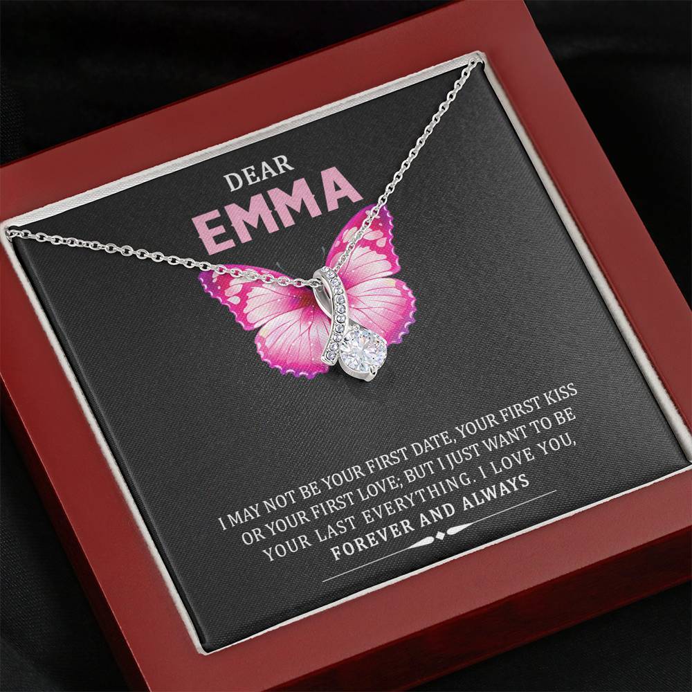 Jewelry Mahogany Style Luxury Box Customized Alluring Beauty Forever And Always Necklace