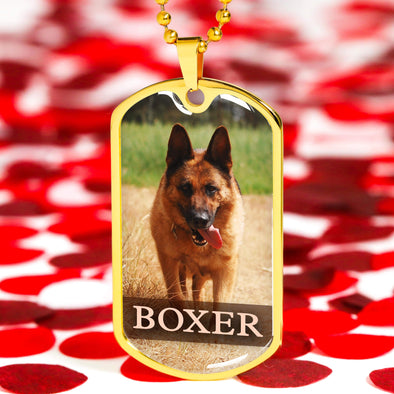 Customized Dog Image Necklace