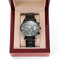 Jewelry Customized Engraved Chronograph Watch, Gift For Dad, Birthday, Father's Day, Custom Text