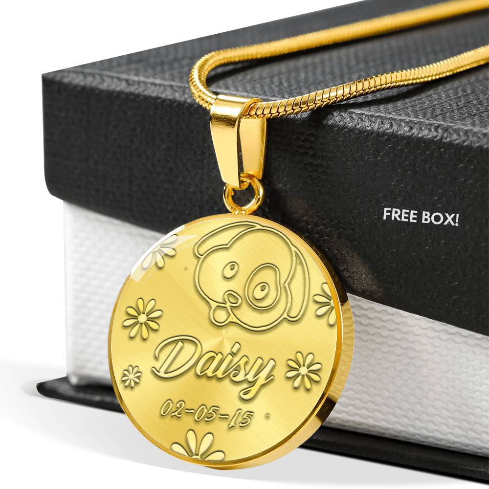 Customized Golden Necklace For Pet Lover