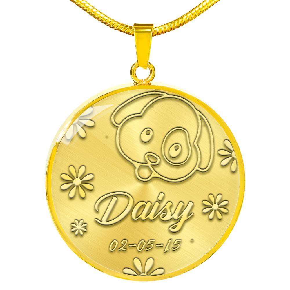 Customized Golden Necklace For Pet Lover