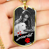 Customized Pet Name & Image Necklace