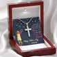 Jewelry Dad, You're The Only Shining Star, Custom Artisan Crafted Cross Necklace, Gift For Father's Day, Necklace With Message Card, Silver Pendant
