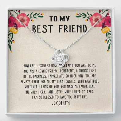 Jewelry "Dear Bestfriend" I am blessed to have you in my life customized pendant