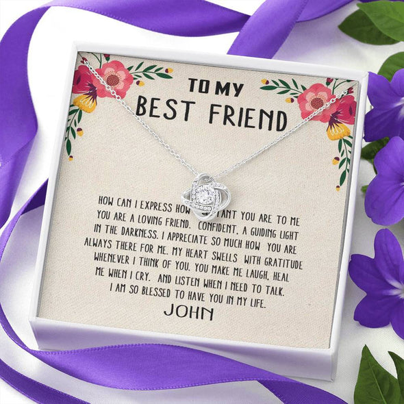 Jewelry "Dear Bestfriend" I am blessed to have you in my life customized pendant