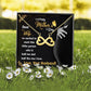 "Dear Wife So Excited To Meet Our Little Person" Necklace With Message Card