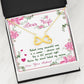 "Dear Wife You're The Secret Behind My Success" Necklace With Message Card