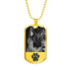 Dog Image Military Chain Necklace For Pet Lover