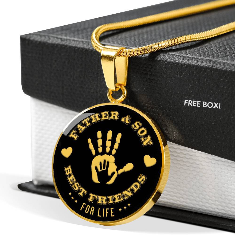 Father & Son Best Friend For Life Necklace
