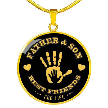Father & Son Best Friend For Life Necklace