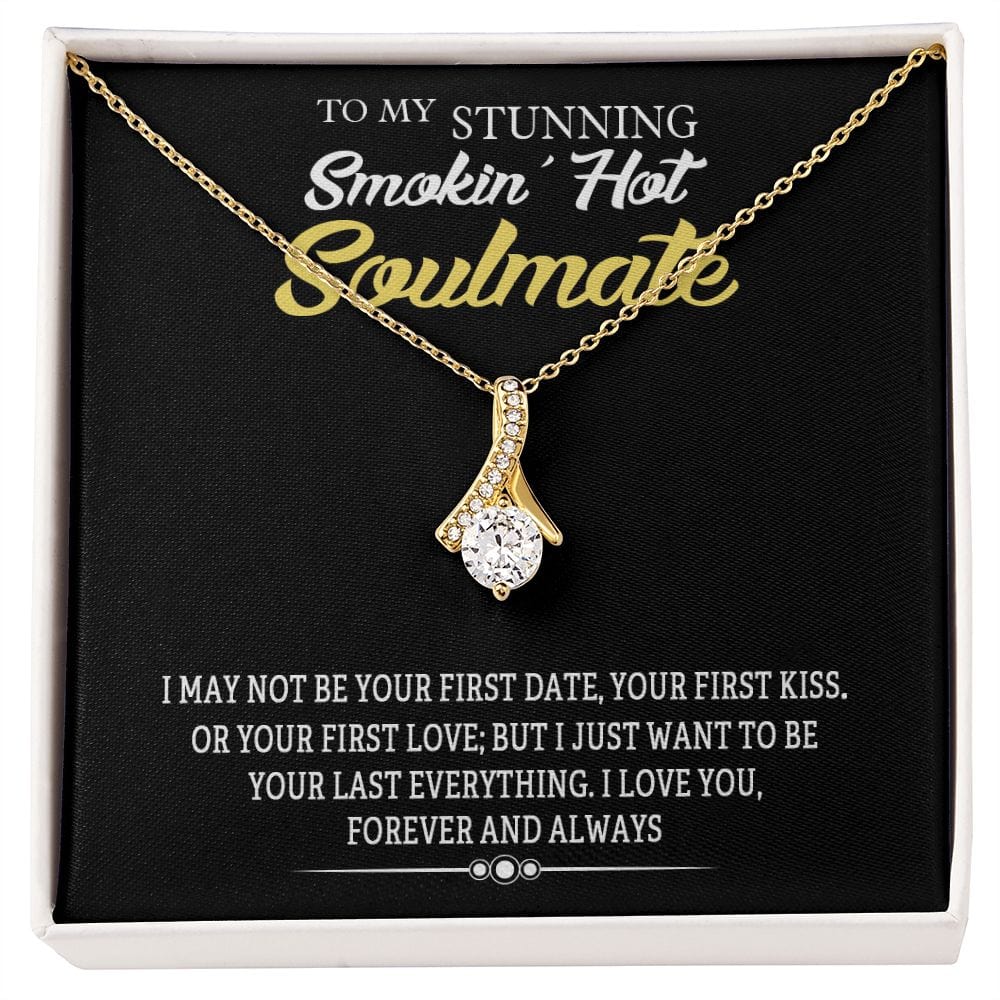 Jewelry 18K Yellow Gold Finish / Standard Box Forever And Always Alluring Beauty Silver Necklace