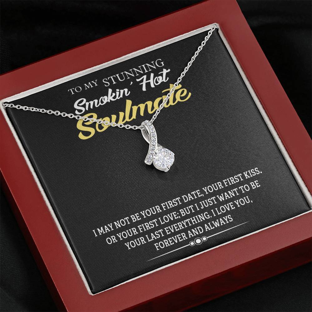 Jewelry Mahogany Style Luxury Box Forever And Always Alluring Beauty Silver Necklace