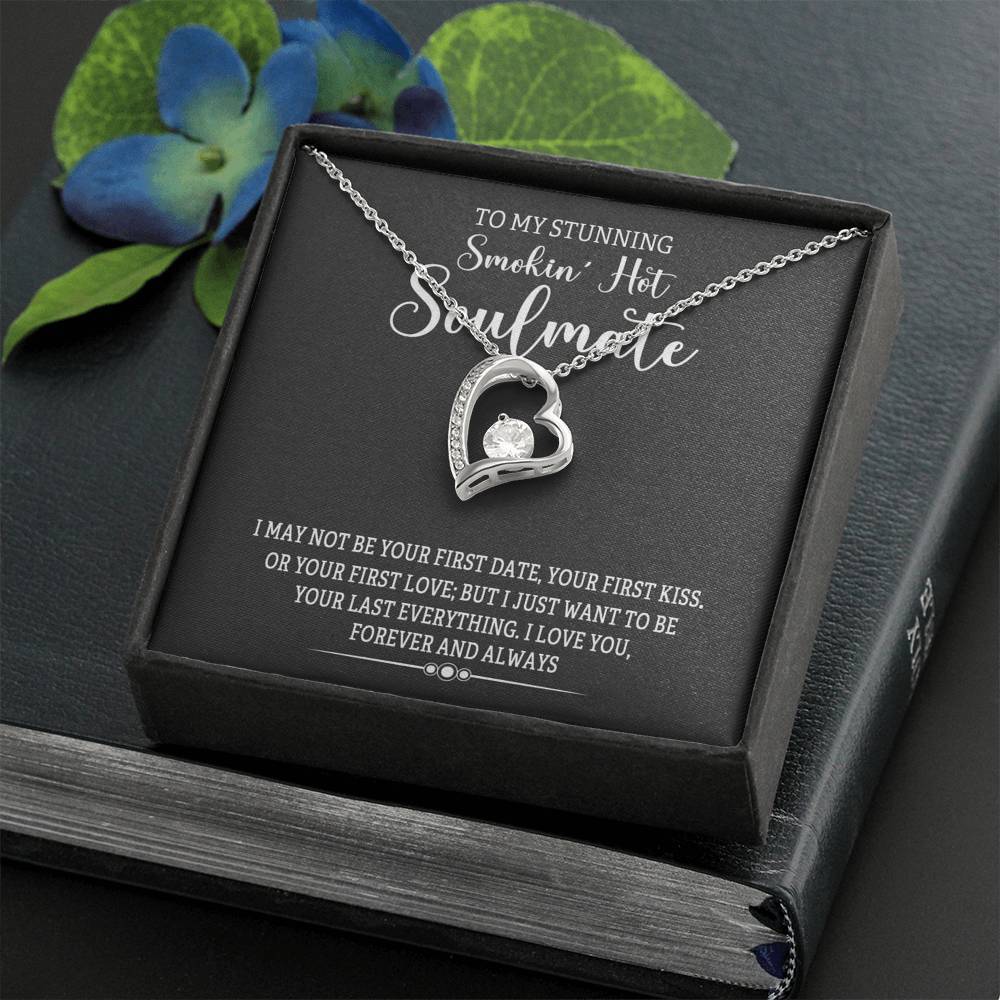 Jewelry Forever And Always Love Heart Necklace For Soulmate