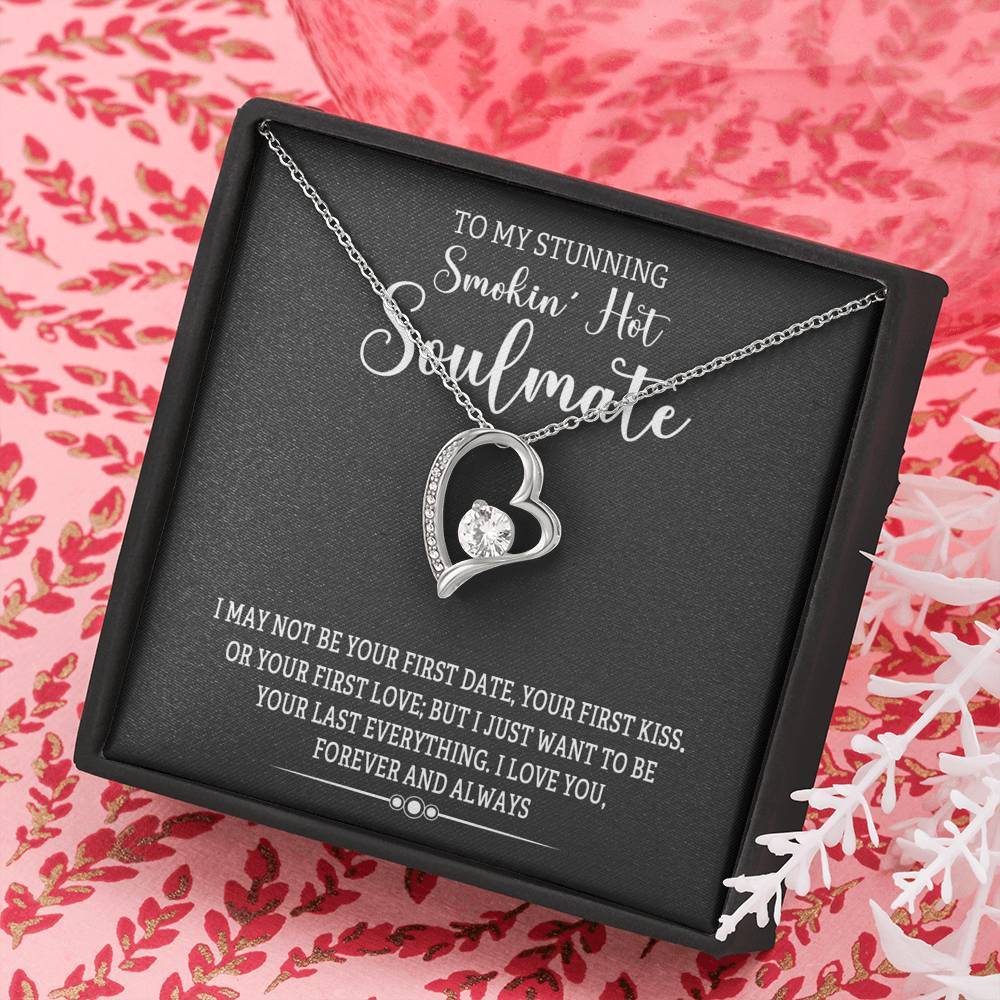 Jewelry Forever And Always Love Heart Necklace For Soulmate