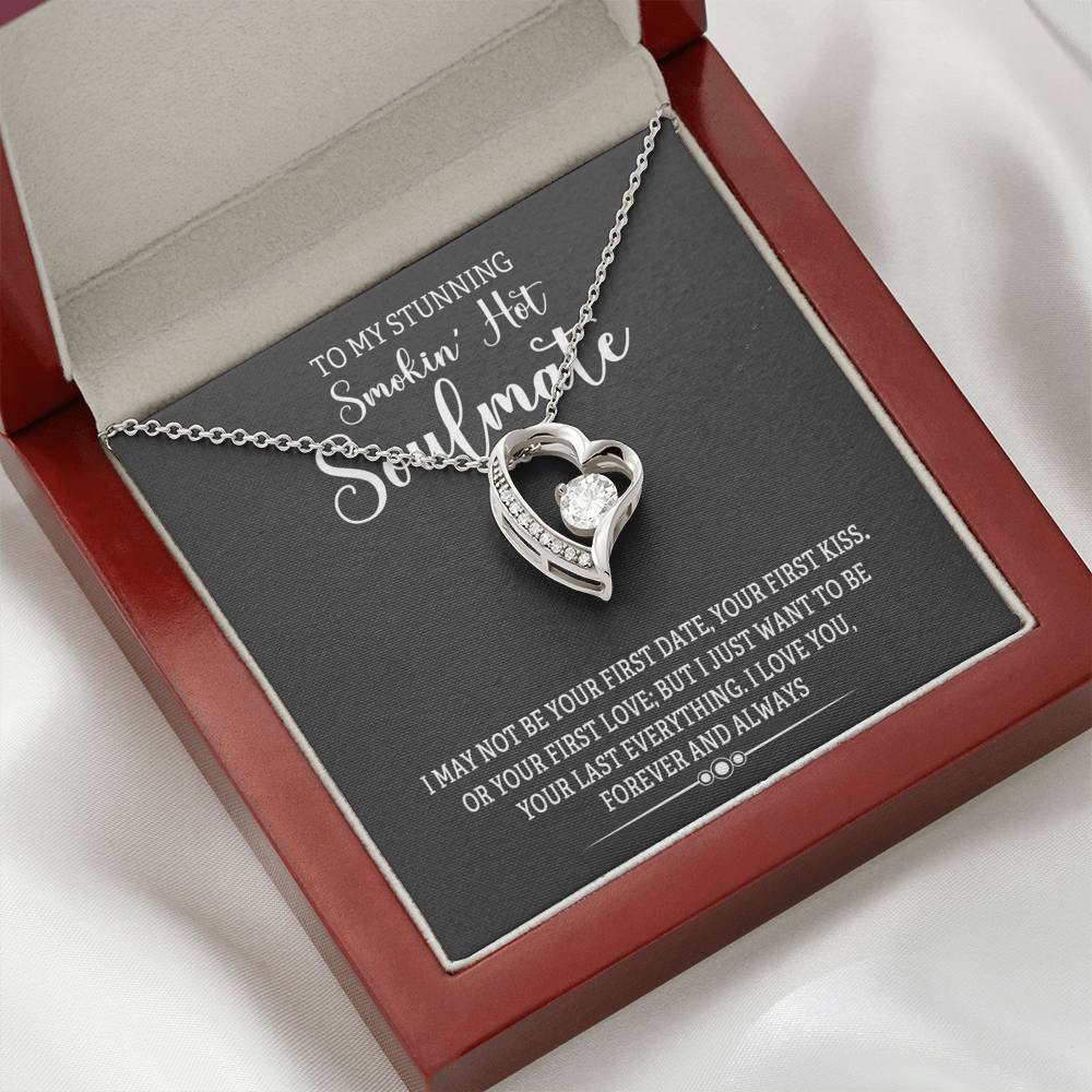 Jewelry Forever And Always Love Heart Necklace For Soulmate