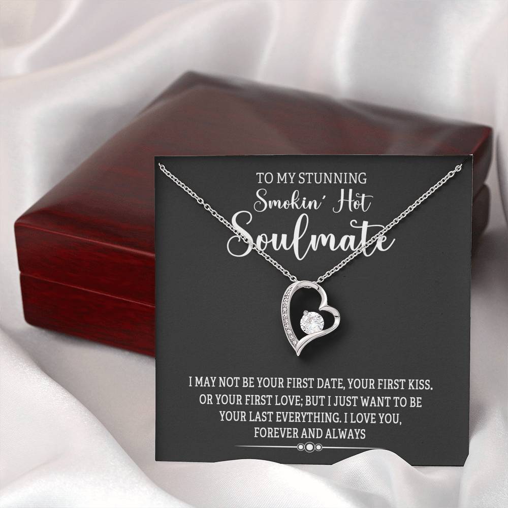 Jewelry Forever And Always Love Heart Necklace For Soulmate