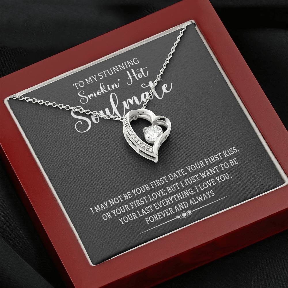 Jewelry Forever And Always Love Heart Necklace For Soulmate
