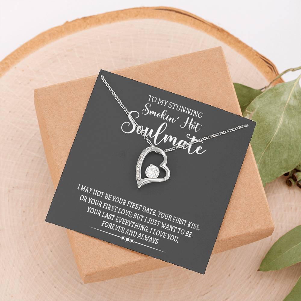 Jewelry Forever And Always Love Heart Necklace For Soulmate