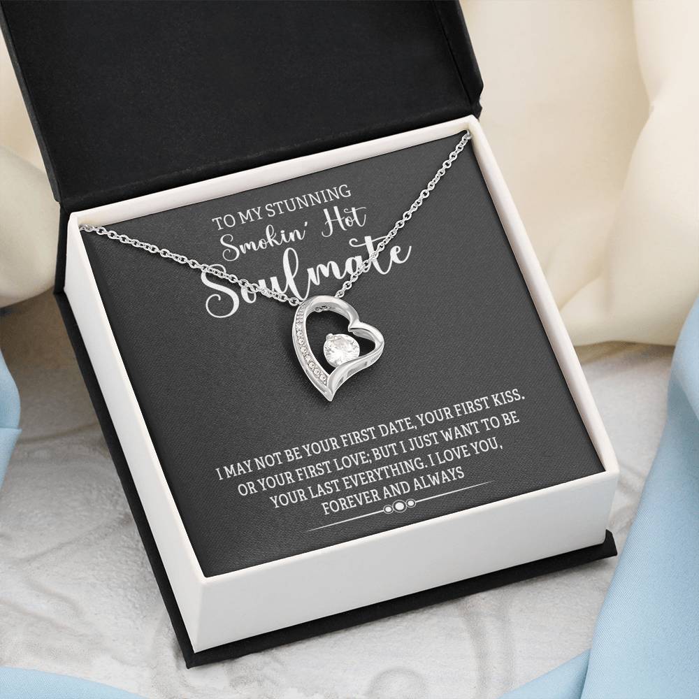 Jewelry Forever And Always Love Heart Necklace For Soulmate