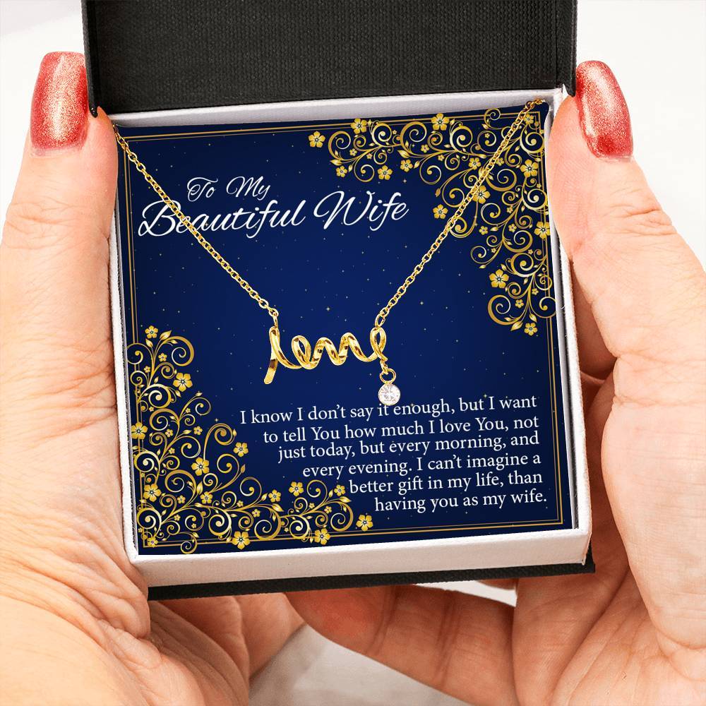 Gift For Wife This Adorable Design Spells Out The Word "love" With Love Message