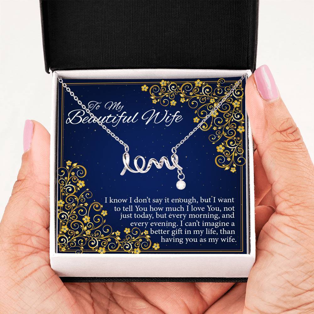 Gift For Wife This Adorable Design Spells Out The Word "love" With Love Message