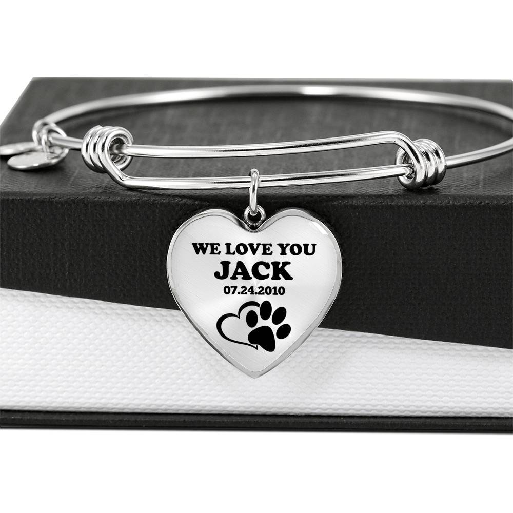 Heart Shape Dog Bracelet