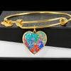 Heart Shape Golden Bracelet For Pet Lover