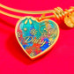 Heart Shape Golden Bracelet For Pet Lover