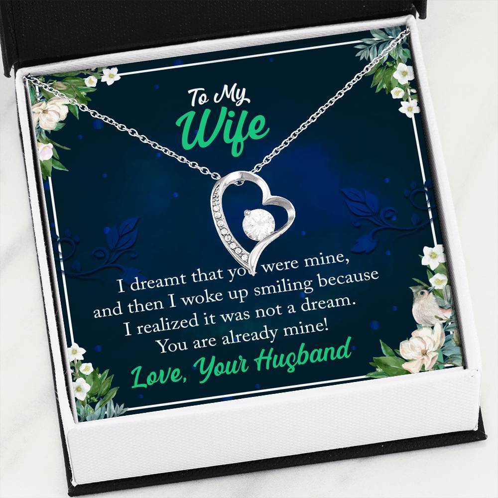 "I Want To Woke Up Seeing You Everyday" Necklace For Wife