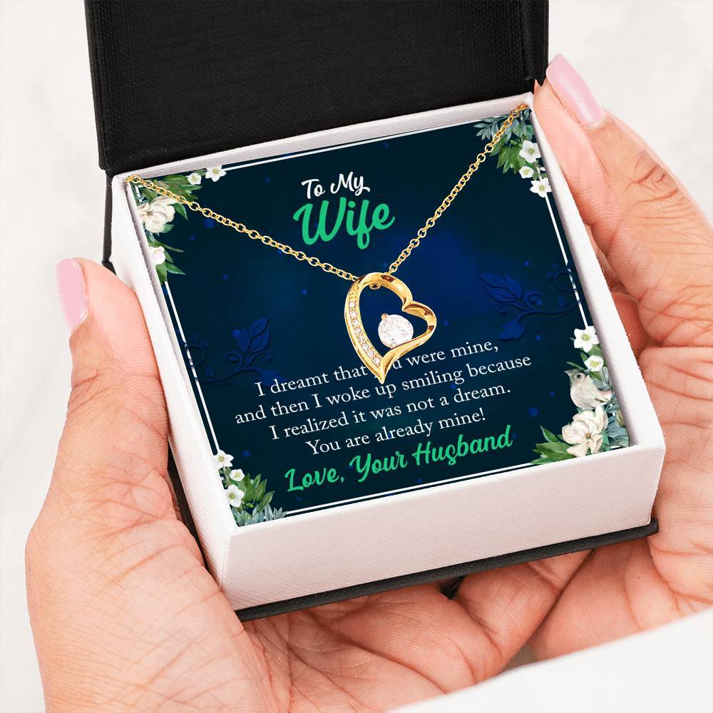 "I Want To Woke Up Seeing You Everyday" Necklace For Wife