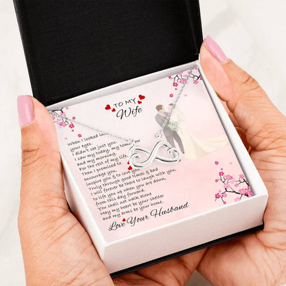 I Will Forever Be There To Laugh With You Customized Infinity Pendant