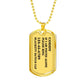If I Am Found Alone Please Ring, Golden Necklace For Pet Lover