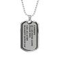 If I Am Found Alone Please Ring, Silver Necklace For Pet Lover