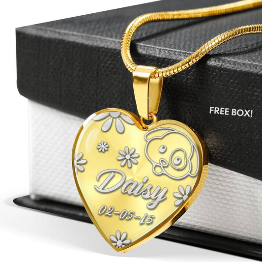 Love Shape Necklace For Pet Lover