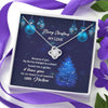 Jewelry "Merry Christmas My Love" Customized Knot Pendant