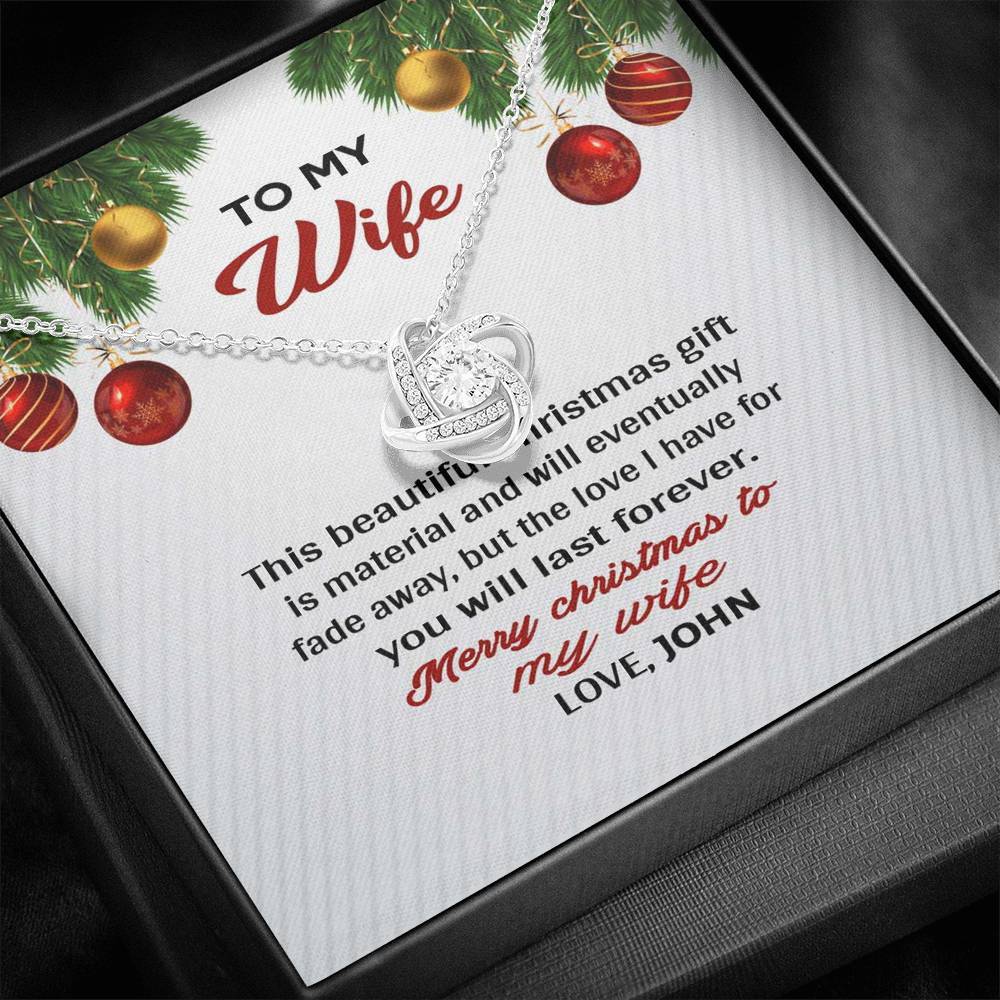 Jewelry "Our Love Will Last Forever" Customized Pendant For Christmas